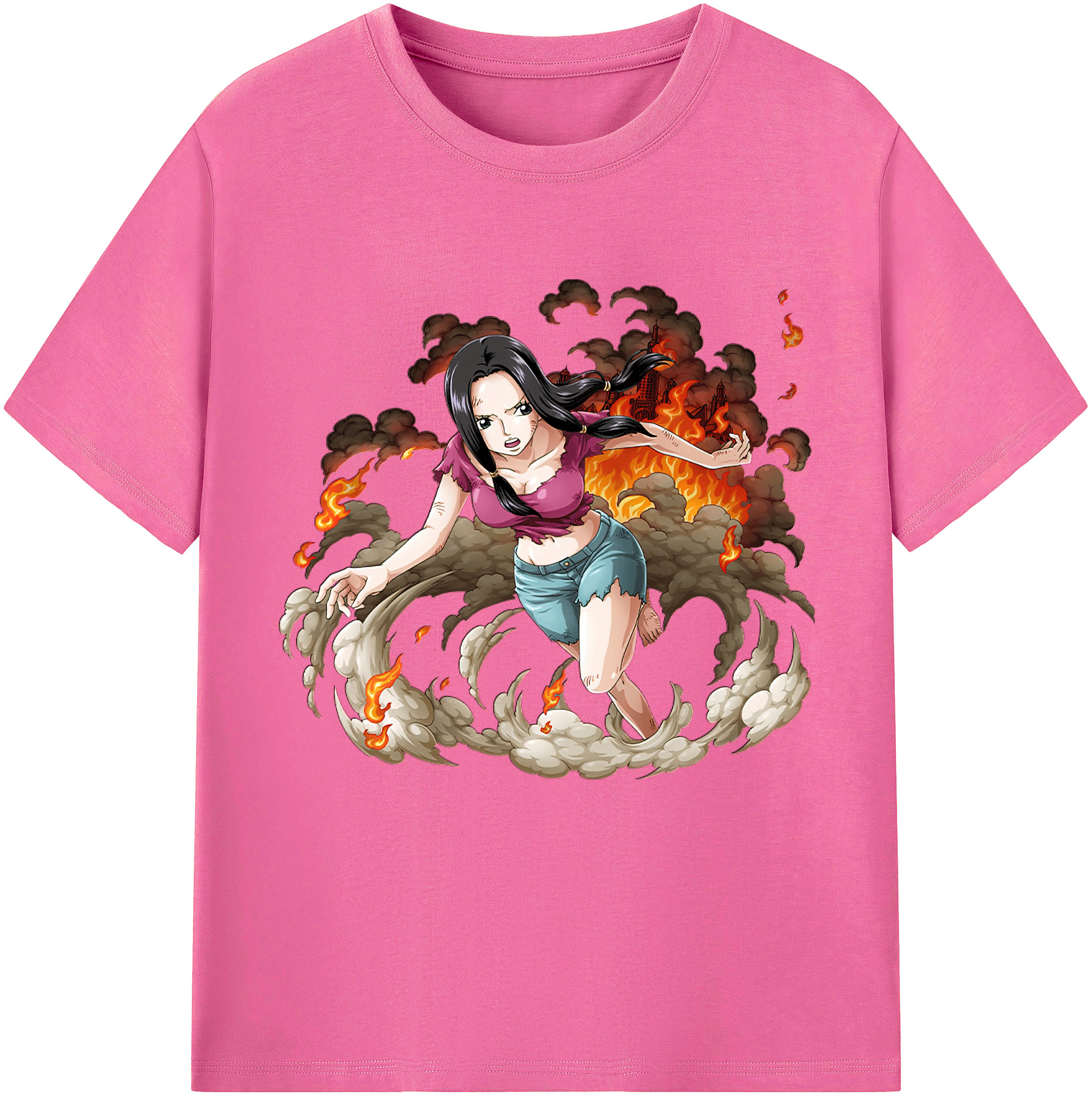 ワンピース ニコ・ロビン ONE PIECE Nico Robin レディースカジュアルプリントTシャツ（綿100％）